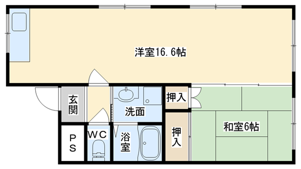 ヴィラ明野の物件間取画像